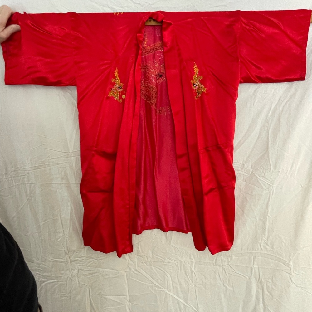 Red Embroidered Dragon Jacket - MAKE AN OFFER!